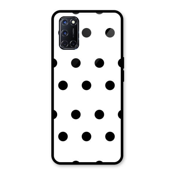 Royal Polka Dots Glass Back Case for Oppo A52