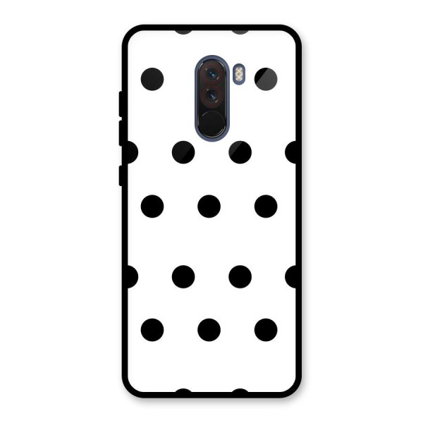 Royal Polka Dots Glass Back Case for Poco F1