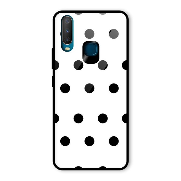 Royal Polka Dots Glass Back Case for Vivo Y15