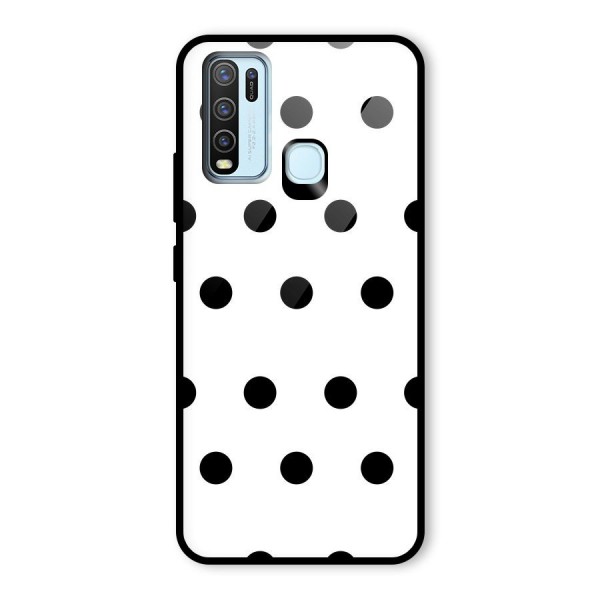 Royal Polka Dots Glass Back Case for Vivo Y50