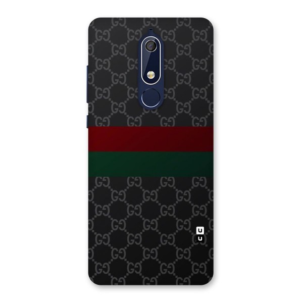 Royal Stripes Design Back Case for Nokia 5.1