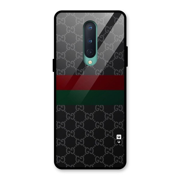 Royal Stripes Design Glass Back Case for OnePlus 8