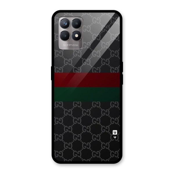 Royal Stripes Design Glass Back Case for Realme 8i