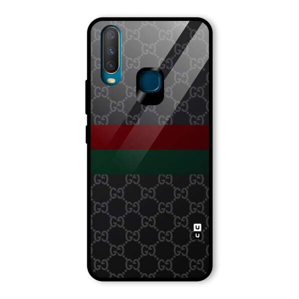 Royal Stripes Design Glass Back Case for Vivo Y17