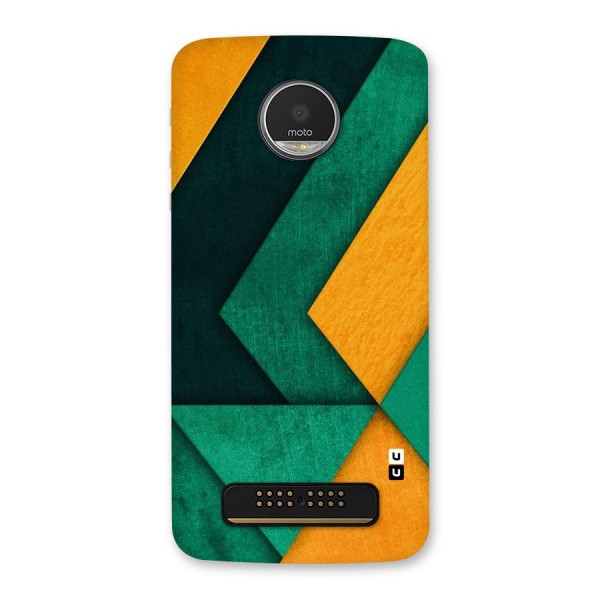 Rugged Abstract Stripes Back Case for Moto Z Play