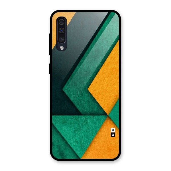 Rugged Abstract Stripes Glass Back Case for Galaxy A50s