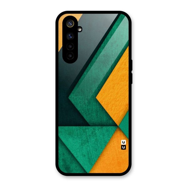 Rugged Abstract Stripes Glass Back Case for Realme 6