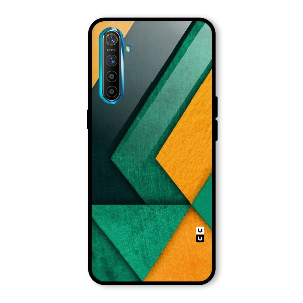 Rugged Abstract Stripes Glass Back Case for Realme XT