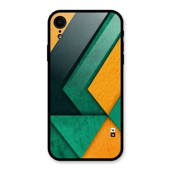 Rugged Abstract Stripes Glass Back Case for XR