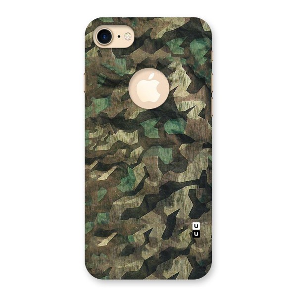 Rugged Army Back Case for iPhone 8 Logo Cut