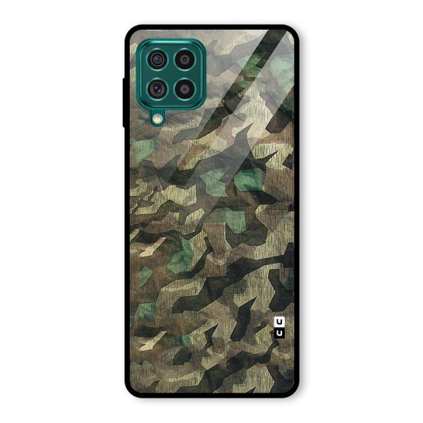 Rugged Army Glass Back Case for Galaxy F62