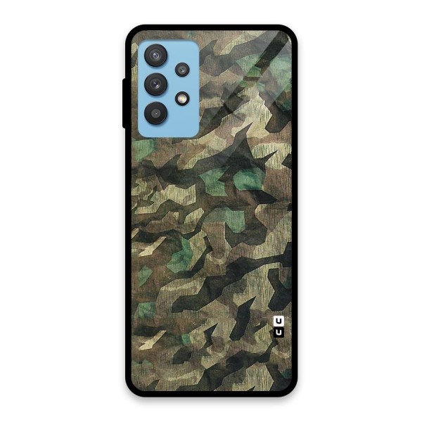 Rugged Army Glass Back Case for Galaxy M32 5G