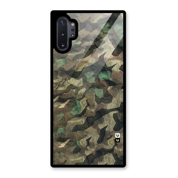 Rugged Army Glass Back Case for Galaxy Note 10 Plus