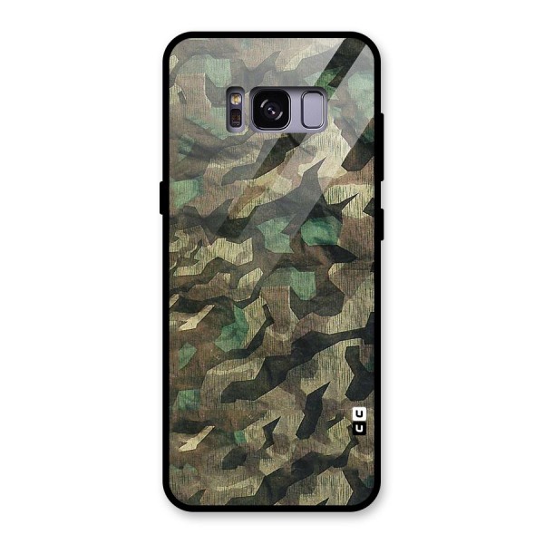 Rugged Army Glass Back Case for Galaxy S8