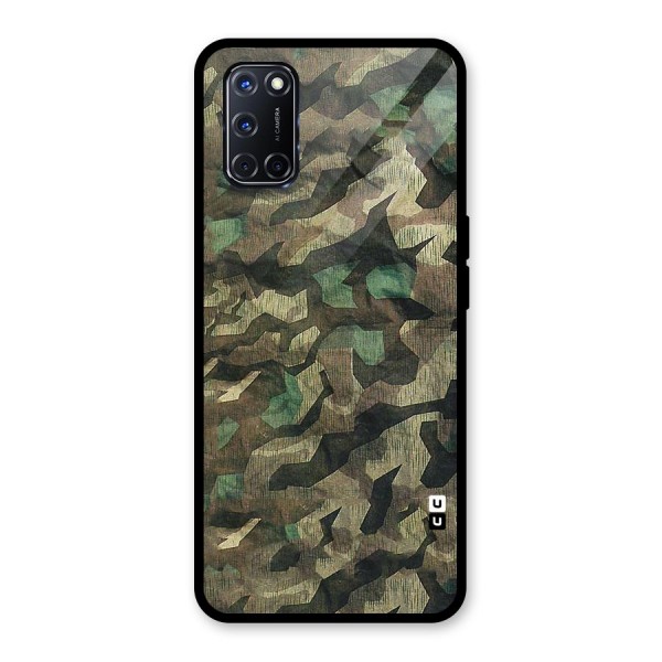 Rugged Army Glass Back Case for Oppo A52