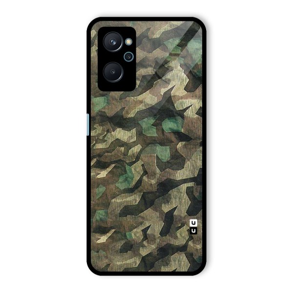 Rugged Army Glass Back Case for Realme 9i