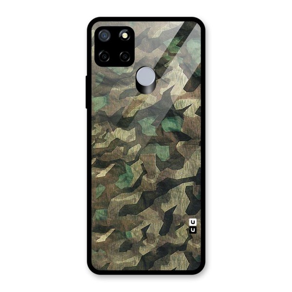 Rugged Army Glass Back Case for Realme C15