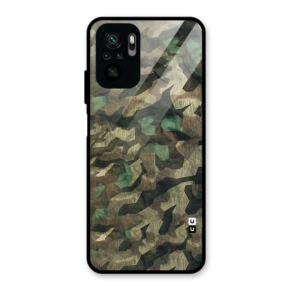 Rugged Army Glass Back Case for Redmi Note 10