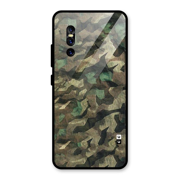 Rugged Army Glass Back Case for Vivo V15 Pro