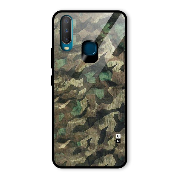 Rugged Army Glass Back Case for Vivo Y12