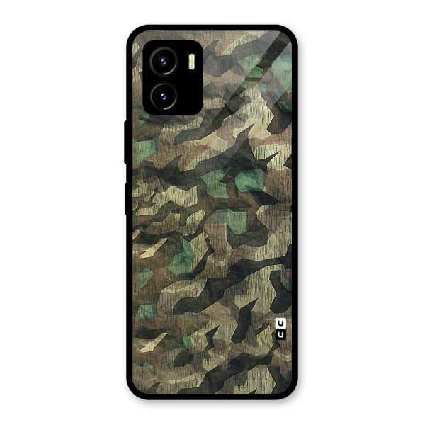 Rugged Army Glass Back Case for Vivo Y15s