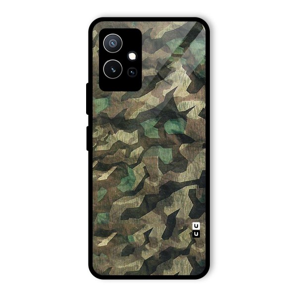 Rugged Army Glass Back Case for Vivo iQOO Z6