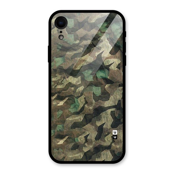 Rugged Army Glass Back Case for XR