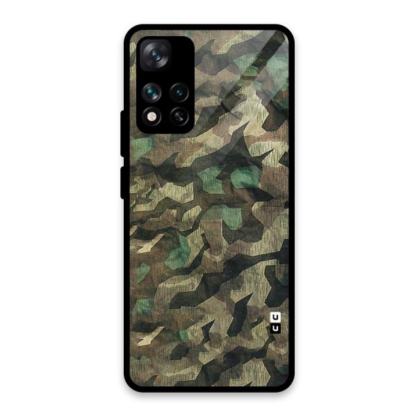 Rugged Army Glass Back Case for Xiaomi 11i 5G