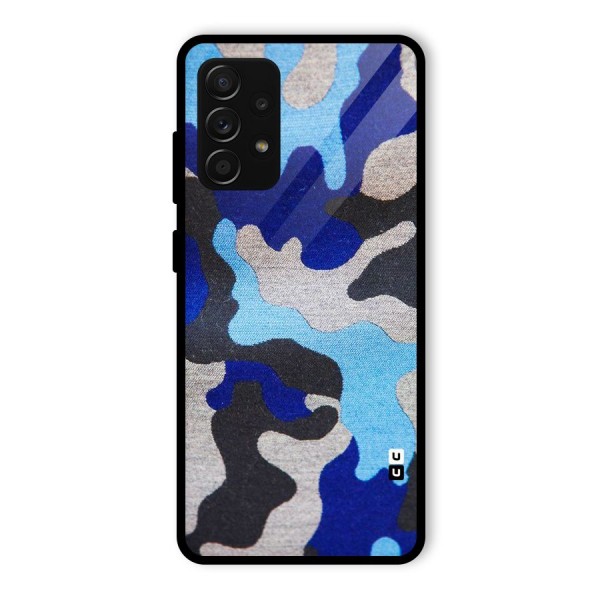 Rugged Camouflage Glass Back Case for Galaxy A53 5G