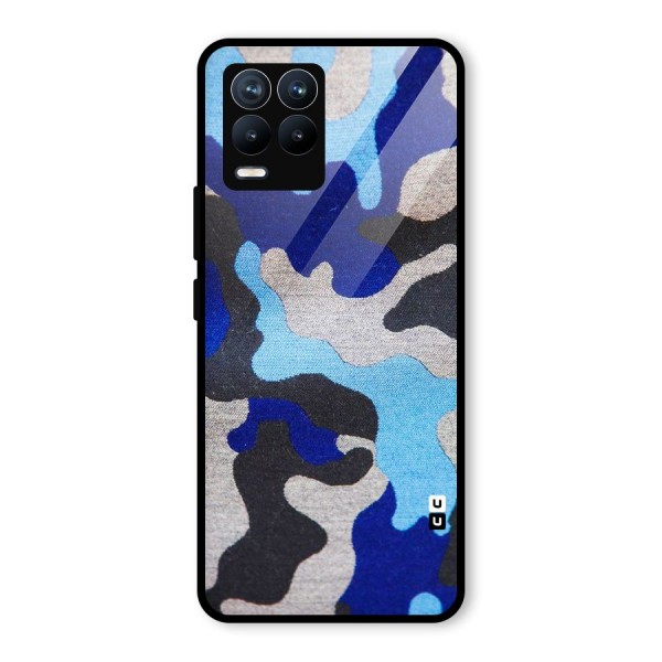 Rugged Camouflage Glass Back Case for Realme 8 Pro