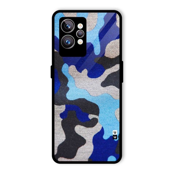 Rugged Camouflage Glass Back Case for Realme GT2 Pro