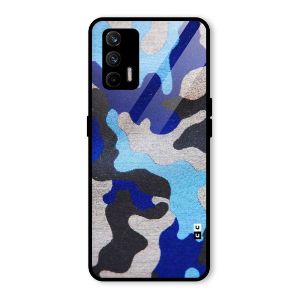 Rugged Camouflage Glass Back Case for Realme GT 5G