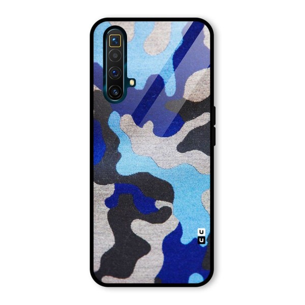 Rugged Camouflage Glass Back Case for Realme X3