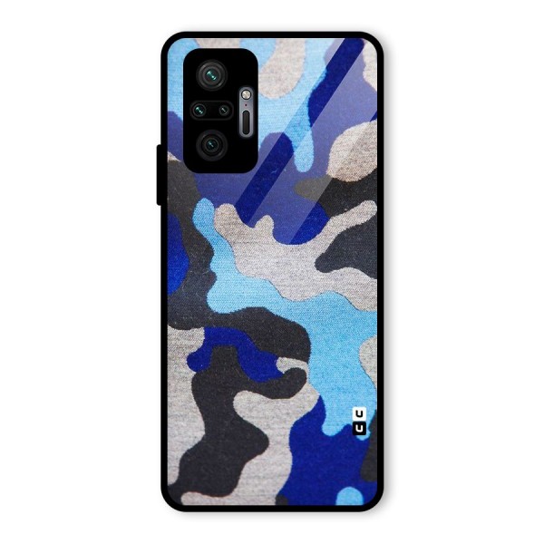 Rugged Camouflage Glass Back Case for Redmi Note 10 Pro