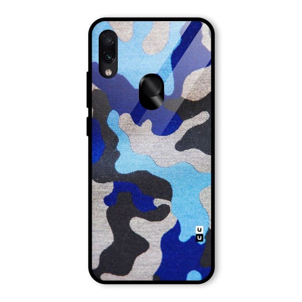 Rugged Camouflage Glass Back Case for Redmi Note 7