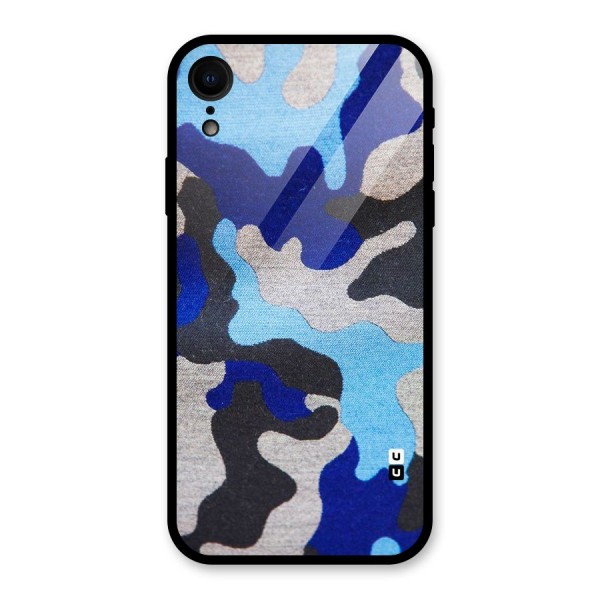 Rugged Camouflage Glass Back Case for XR