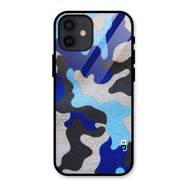 Rugged Camouflage Glass Back Case for iPhone 12