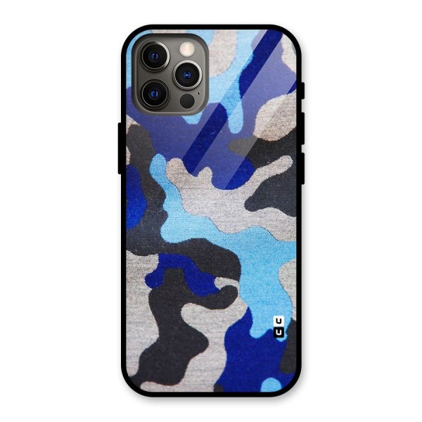 Rugged Camouflage Glass Back Case for iPhone 12 Pro