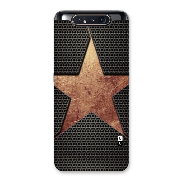 Rugged Gold Star Back Case for Galaxy A80