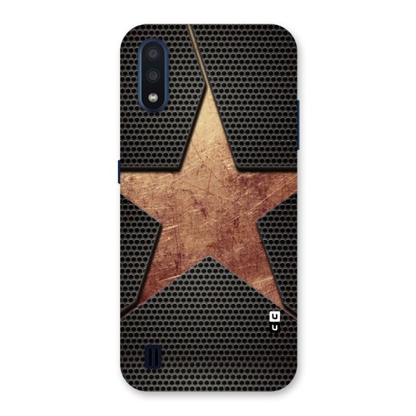 Rugged Gold Star Back Case for Galaxy M01