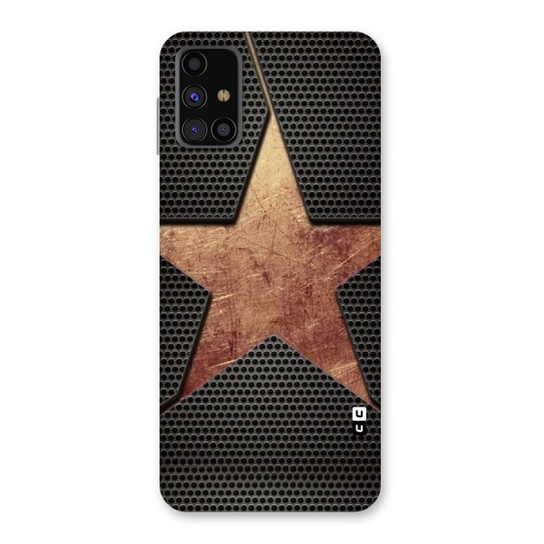 Rugged Gold Star Back Case for Galaxy M31s