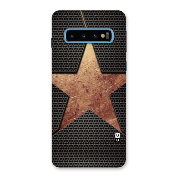 Rugged Gold Star Back Case for Galaxy S10