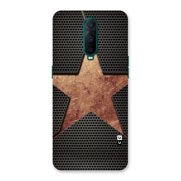 Rugged Gold Star Back Case for Oppo R17 Pro