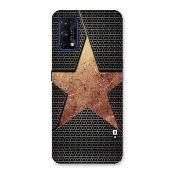 Rugged Gold Star Back Case for Realme 7 Pro