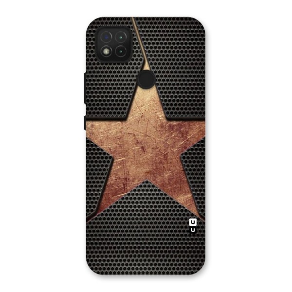 Rugged Gold Star Back Case for Redmi 9C