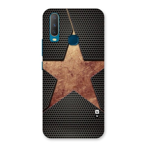 Rugged Gold Star Back Case for Vivo Y12