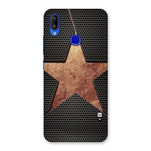 Rugged Gold Star Back Case for Vivo Y91