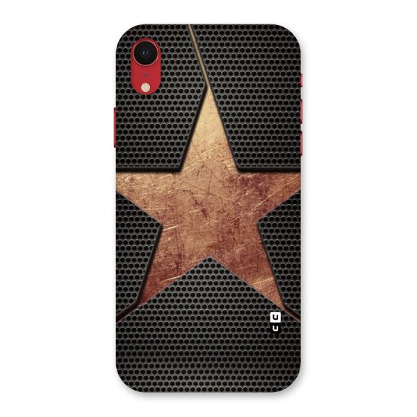 Rugged Gold Star Back Case for iPhone XR