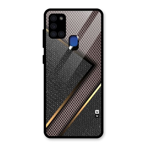 Rugged Polka Design Glass Back Case for Galaxy A21s