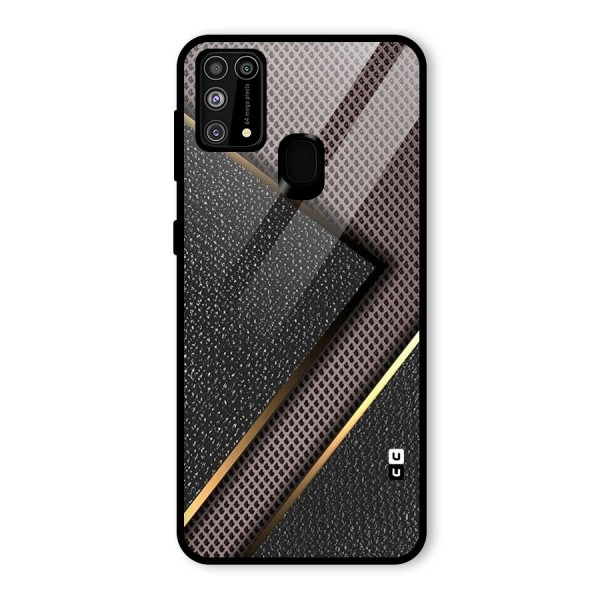 Rugged Polka Design Glass Back Case for Galaxy M31